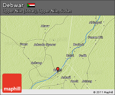 Physical 3D Map of Debwar