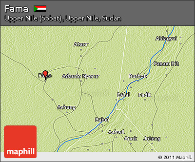 Physical 3D Map of Fama
