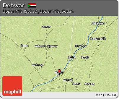 Physical 3D Map of Debwar
