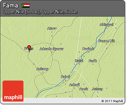 Physical 3D Map of Fama