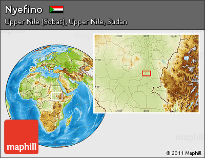 Physical Location Map of Nyefino