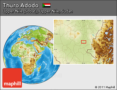 Physical Location Map of Thuro Adodo
