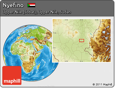 Physical Location Map of Nyefino