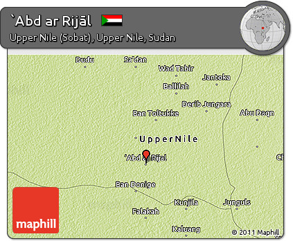 Physical 3D Map of `Abd Ar Rijāl