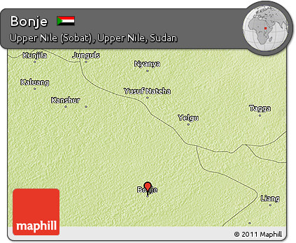 Physical 3D Map of Bonje