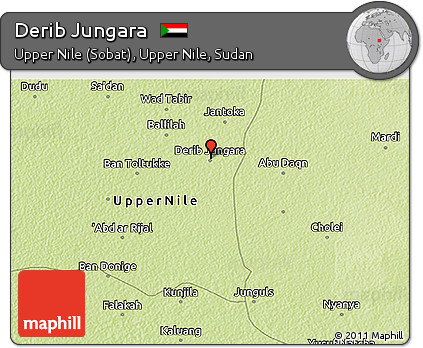 Physical 3D Map of Derib Jungara