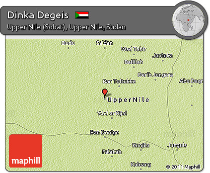 Physical 3D Map of Dinka Degeis