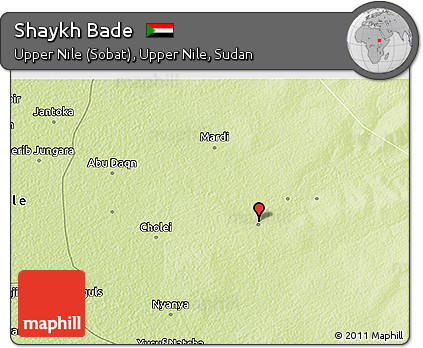 Physical 3D Map of Shaykh Bade