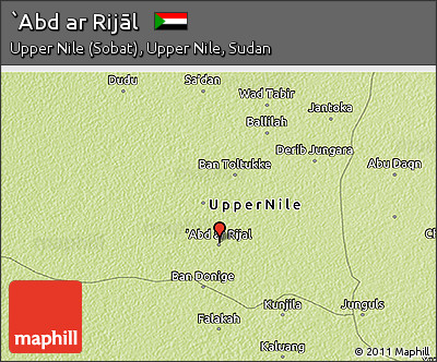Physical 3D Map of `Abd Ar Rijāl