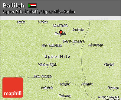 Physical 3D Map of Ballīlah