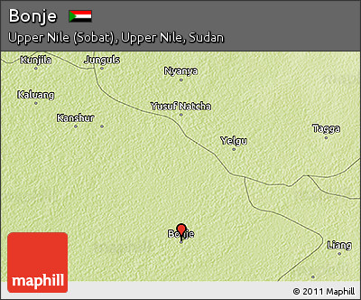 Physical 3D Map of Bonje