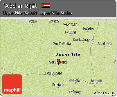 Physical 3D Map of `Abd Ar Rijāl
