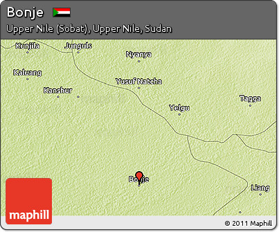 Physical 3D Map of Bonje