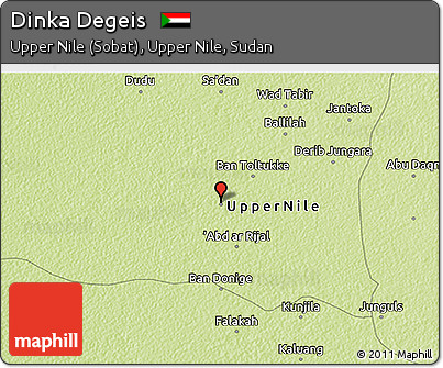 Physical 3D Map of Dinka Degeis