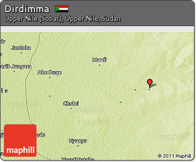 Physical 3D Map of Dirdimma