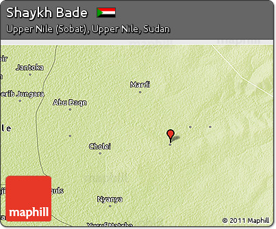 Physical 3D Map of Shaykh Bade