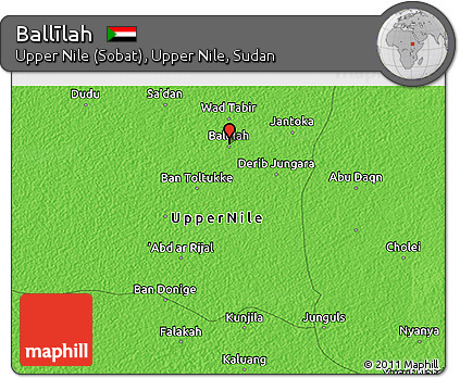 Political 3D Map of Ballīlah