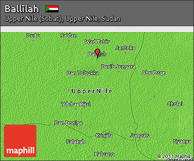Political 3D Map of Ballīlah