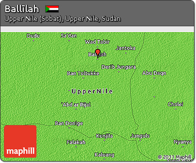 Political 3D Map of Ballīlah