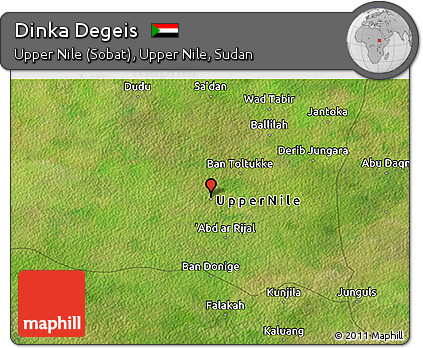 Satellite 3D Map of Dinka Degeis