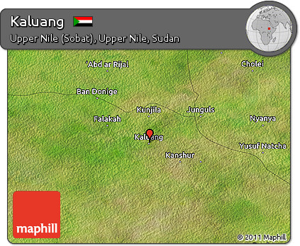Satellite 3D Map of Kaluang