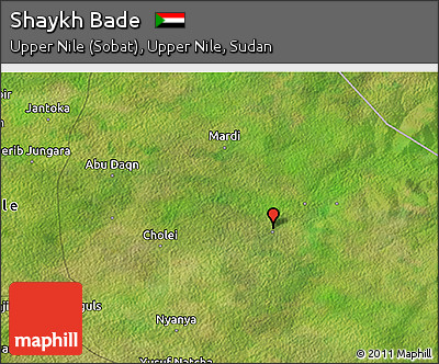 Satellite 3D Map of Shaykh Bade