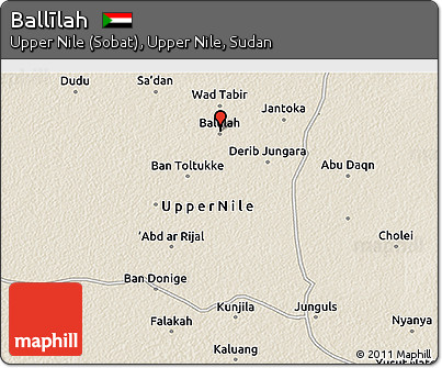 Shaded Relief 3D Map of Ballīlah