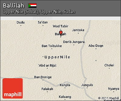 Shaded Relief 3D Map of Ballīlah