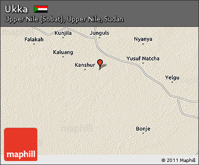 Shaded Relief 3D Map of Ukka