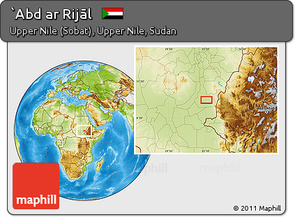 Physical Location Map of `Abd Ar Rijāl