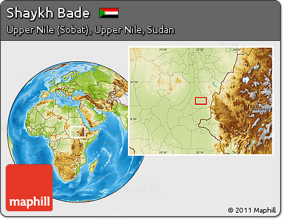 Physical Location Map of Shaykh Bade