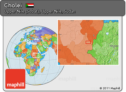 Political Location Map of Cholei