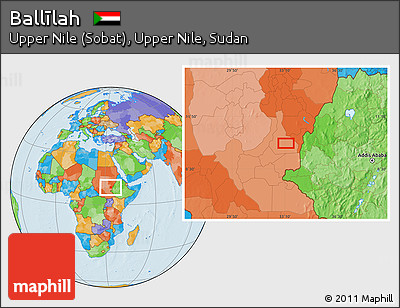 Political Location Map of Ballīlah