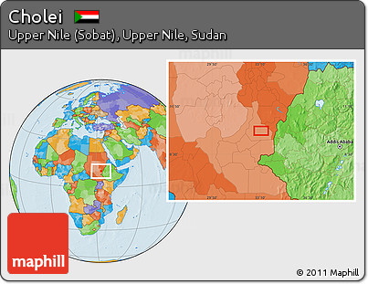 Political Location Map of Cholei
