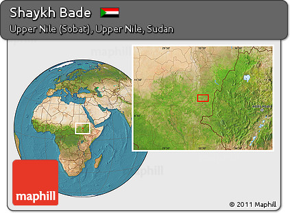 Satellite Location Map of Shaykh Bade