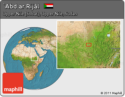 Satellite Location Map of `Abd Ar Rijāl