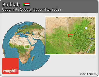 Satellite Location Map of Ballīlah