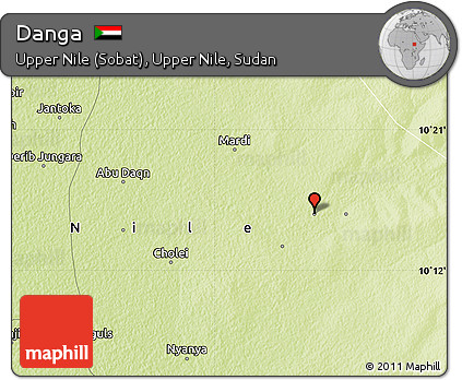 Physical Map of Danga