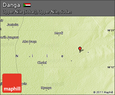 Physical Map of Danga