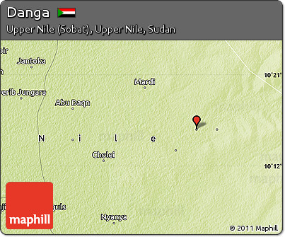 Physical Map of Danga
