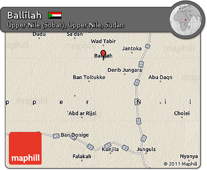 Shaded Relief Map of Ballīlah