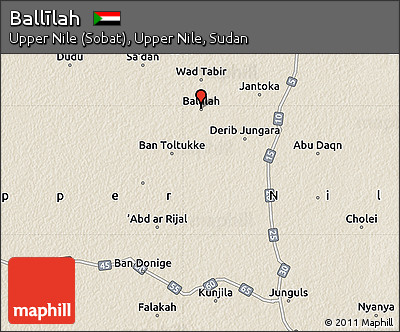 Shaded Relief Map of Ballīlah