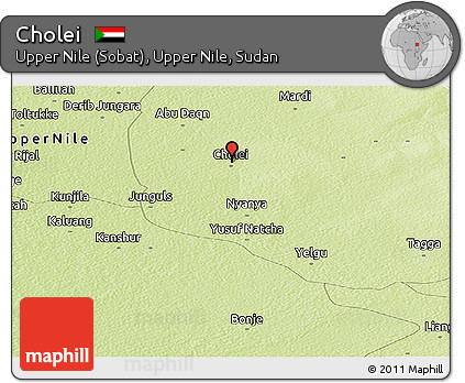Physical Panoramic Map of Cholei