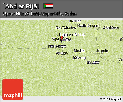 Physical Panoramic Map of `Abd Ar Rijāl