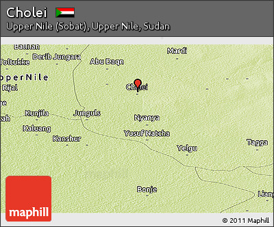 Physical Panoramic Map of Cholei