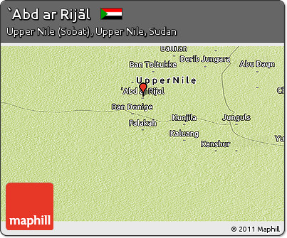 Physical Panoramic Map of `Abd Ar Rijāl