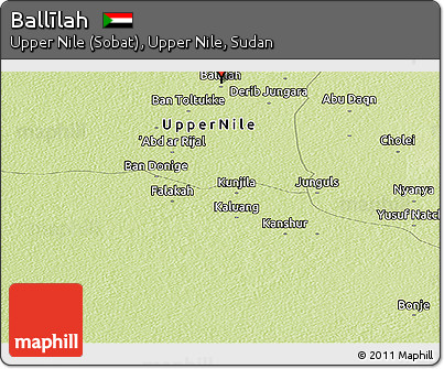 Physical Panoramic Map of Ballīlah