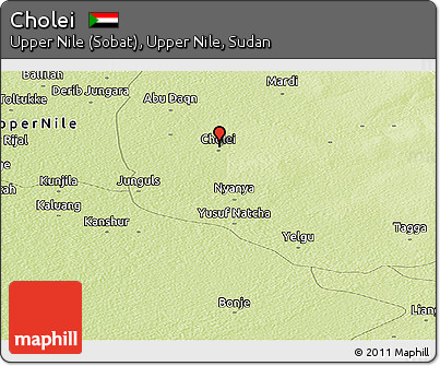 Physical Panoramic Map of Cholei