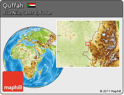 Physical Location Map of Quffah