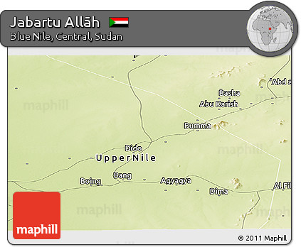 Physical Panoramic Map of Jabartu Allāh